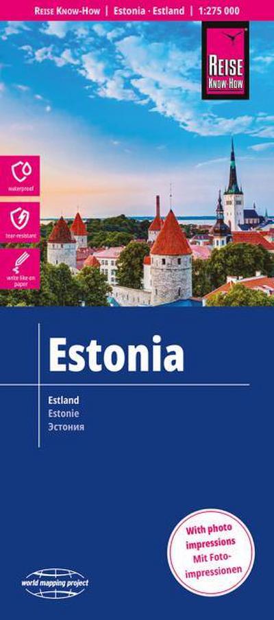 Reise Know-How Landkarte Estland 1 : 275.000
