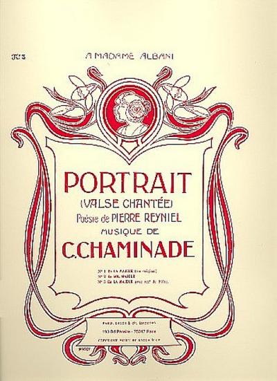Portraitpour chant, flute et piano