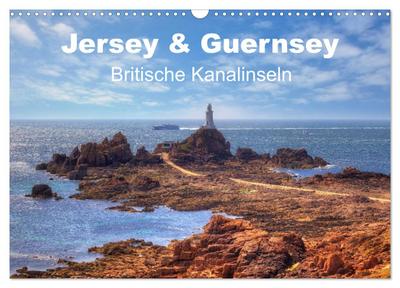Jersey & Guernsey - britische Kanalinseln (Wandkalender 2024 DIN A3 quer), CALVENDO Monatskalender