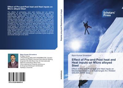Effect of Pre-and-Post heat and Heat inputs on Micro alloyed Steel