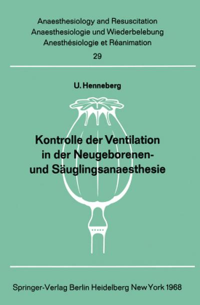 Kontrolle der Ventilation in der Neugeborenen- und Säuglingsanaesthesie