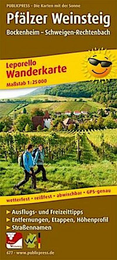 Pfälzer Weinsteig 1 : 25 000. Wanderkarte