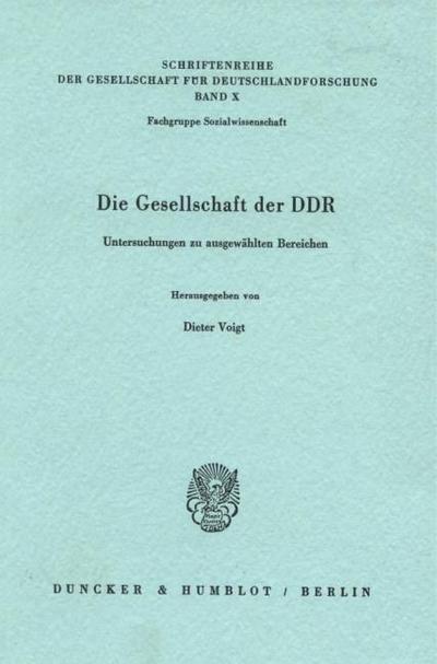 Die Gesellschaft der DDR.