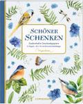 Geschenkpapier-Buch Vogel blau