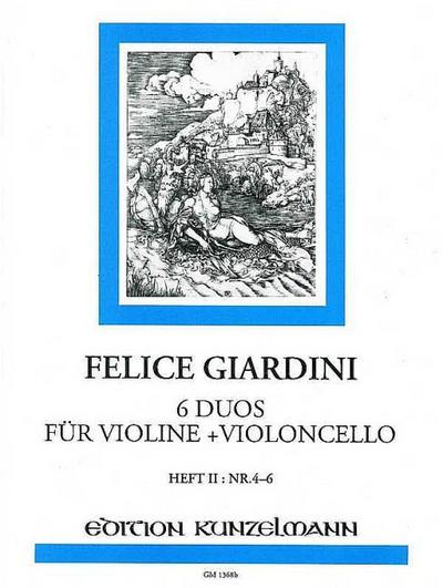 6 Duos Band 2 (Nr.4-6)für Violine und Violoncello