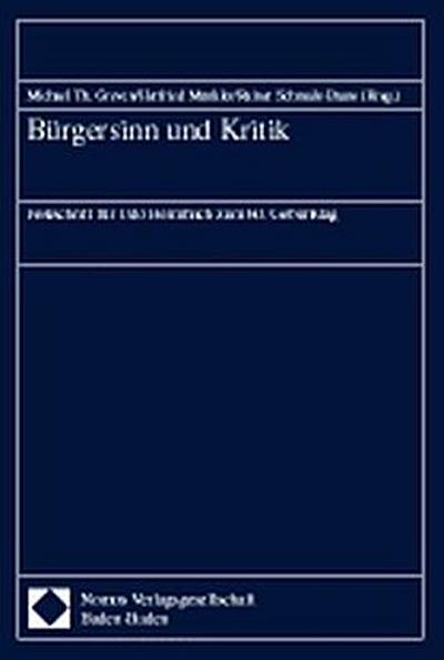 Bürgersinn und Kritik