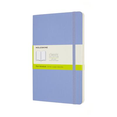 Moleskine Notizbuch XL, Liniert, Weicher Einband, Hortensien Blau