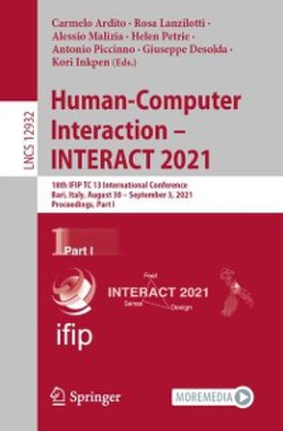Human-Computer Interaction - INTERACT 2021