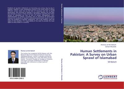 Human Settlements in Pakistan: A Survey on Urban Sprawl of Islamabad