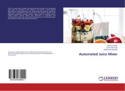 Automated Juice Mixer