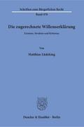 Die zugerechnete Willenserklärung.