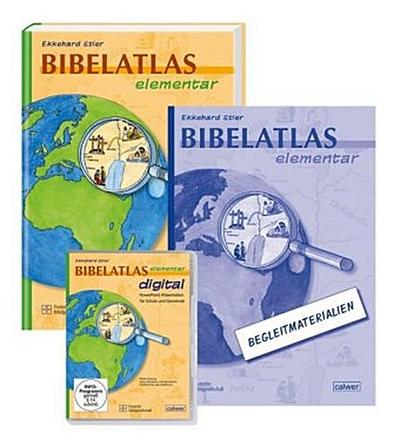 Bibelatlas elementar digital + Bibelatlas elementar + Begleitheft, m. 1 CD-ROM