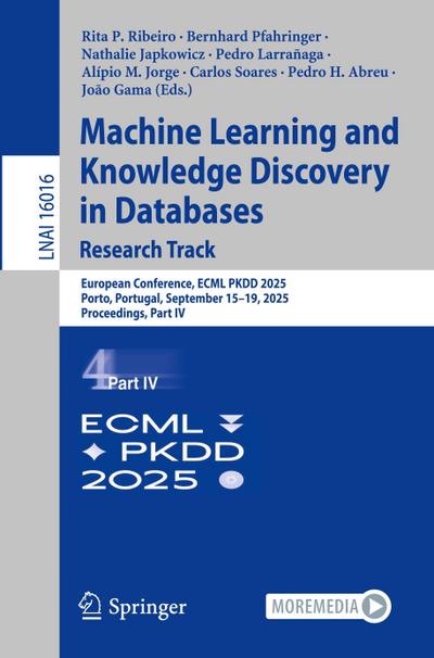 Machine Learning and Knowledge Discovery in Databases. Research Track