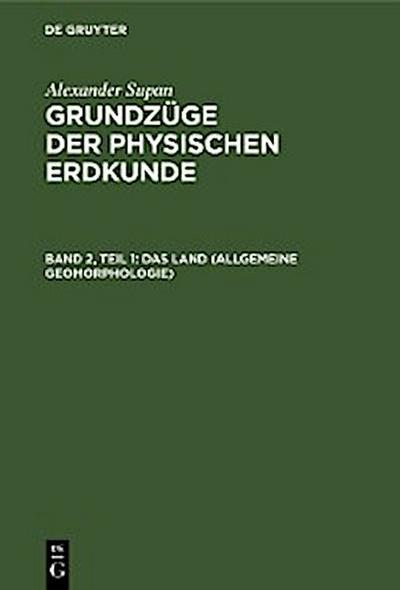 Das Land (Allgemeine Geomorphologie)