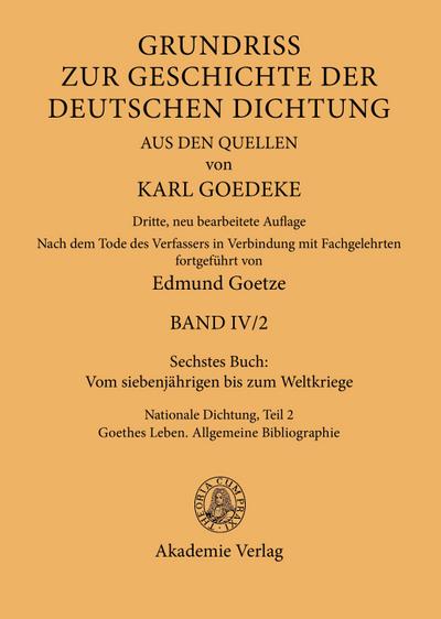 Sechstes Buch: Vom siebenjährigen bis zum Weltkriege