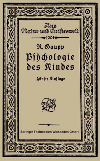 Psychologie des Kindes