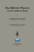Das Bild der Masern auf der äußeren Haut
