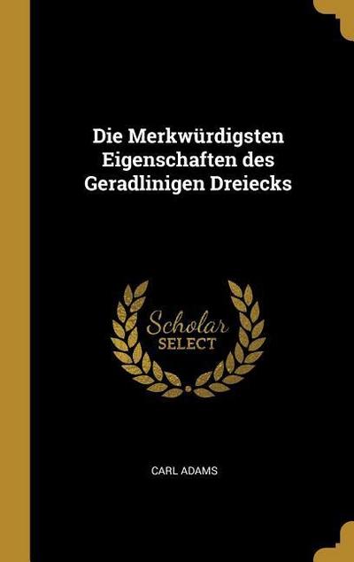 Die Merkwürdigsten Eigenschaften des Geradlinigen Dreiecks