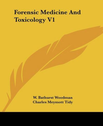 Forensic Medicine and Toxicology V1