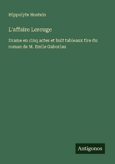 L’affaire Lerouge