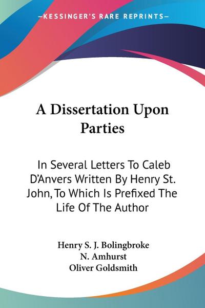 A Dissertation Upon Parties