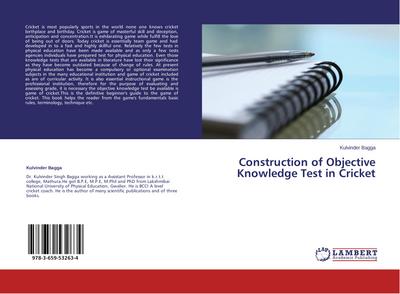 Construction of Objective Knowledge Test in Cricket