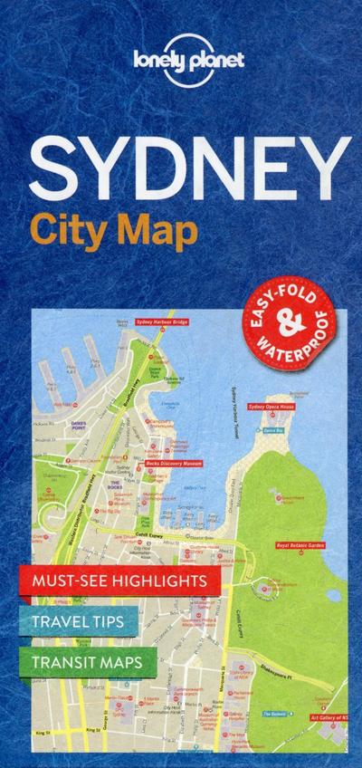 Lonely Planet Sydney City Map 1