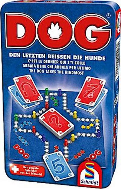 Schmidt Spiele 51428 Dog, Bring Mich mit Spiel in der Metalldose, bunt
