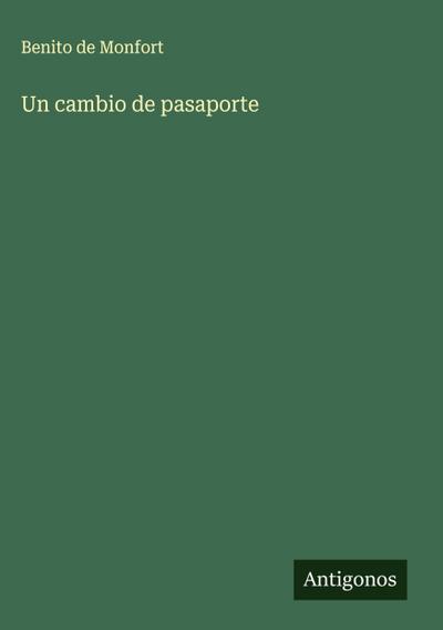 Un cambio de pasaporte