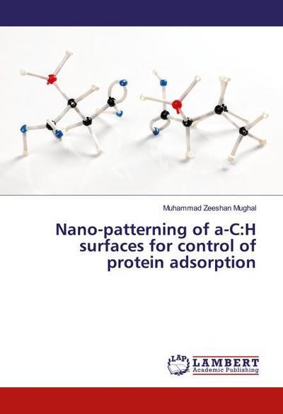 Nano-patterning of a-C:H surfaces for control of protein adsorption