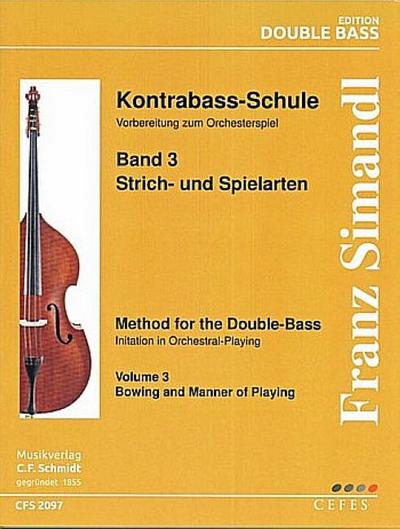 Schule  Band 3 : für Kontrabaß