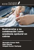 Bupivacaína y su combinación como anestesia epidural en cabras