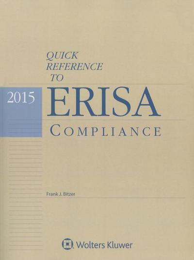 QUICK REF TO ERISA COMPLIANCE