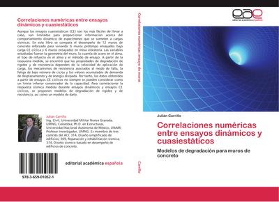 Correlaciones numéricas entre ensayos dinámicos y cuasiestáticos