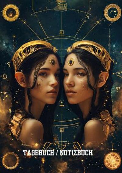 Tagebuch / Notizbuch   Sternzeichen Zwilling