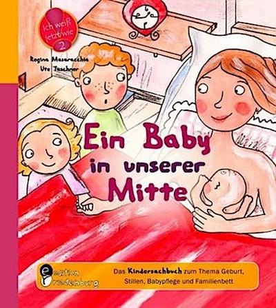 Ein Baby in unserer Mitte - Das Kindersachbuch zum Thema Geburt, Stillen, Babypflege und Familienbett