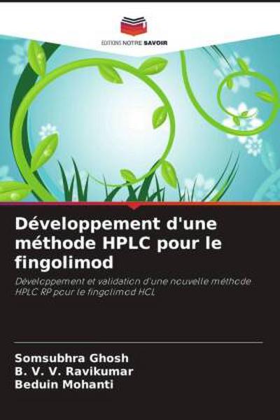 Développement d’une méthode HPLC pour le fingolimod