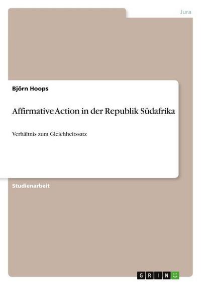 Affirmative Action in der Republik Südafrika