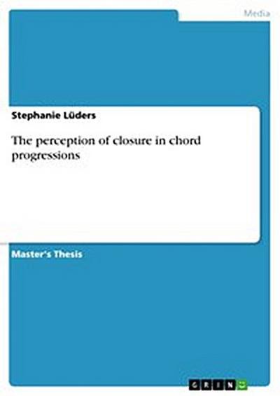 The perception of closure in chord progressions