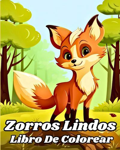 Libro de Colorear de Zorros Lindos