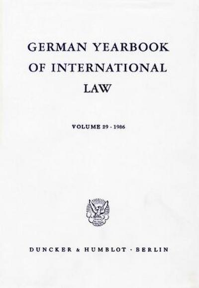 German Yearbook of International Law / Jahrbuch für Internationales Recht.