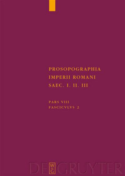 Prosopographia Imperii Romani Saec I, II, III. (U/V-Z)