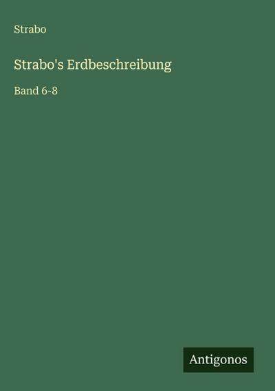 Strabo’s Erdbeschreibung