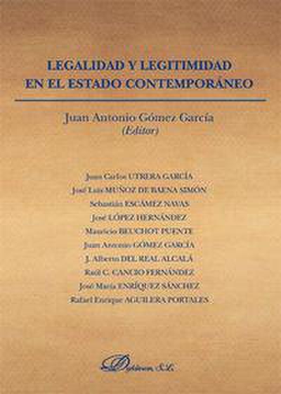 Legalidad y legitimidad en el estado contemporáneo