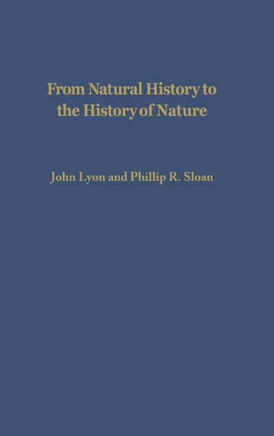 From Natural History to the History of Nature