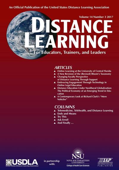 Distance Learning  - Volume 14, Issue 3 2017