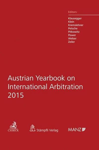 Austrian Yearbook on International Arbitration 2015