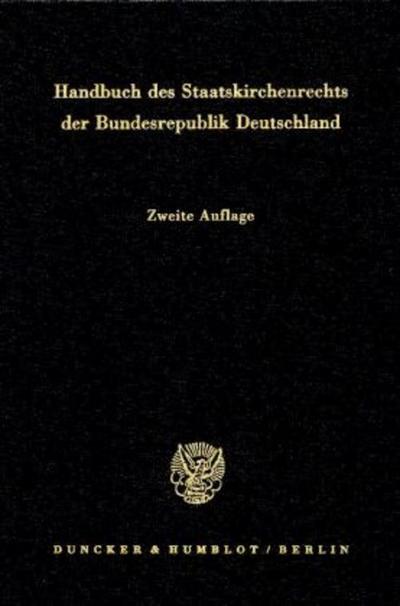 Handbuch des Staatskirchenrechts der Bundesrepublik Deutschland.. Bd.2