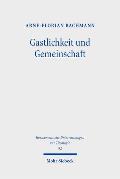 Gastlichkeit und Gemeinschaft