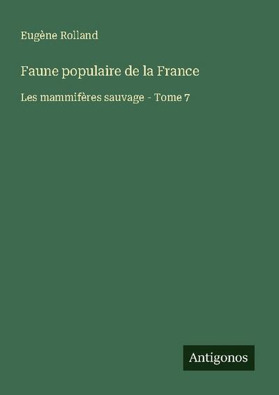Faune populaire de la France
